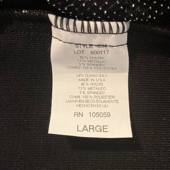 Xscape by Lawrence Kurtz Shell Cardigan Jacket 2 Piece Metallic Formal Bead Hem - Picture 8 of 8